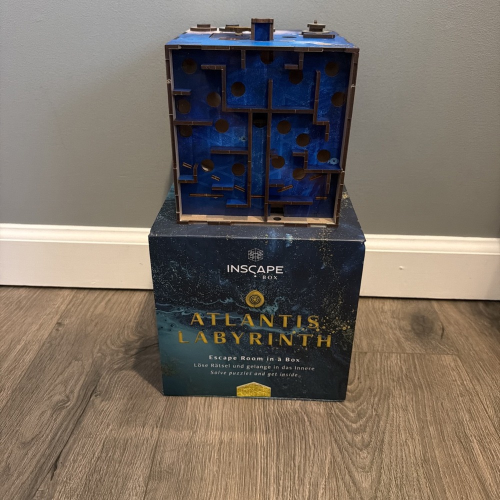 INSCAPE Atlantis Labyrinth Puzzle Box - Escape Room Game in A Box for Adults